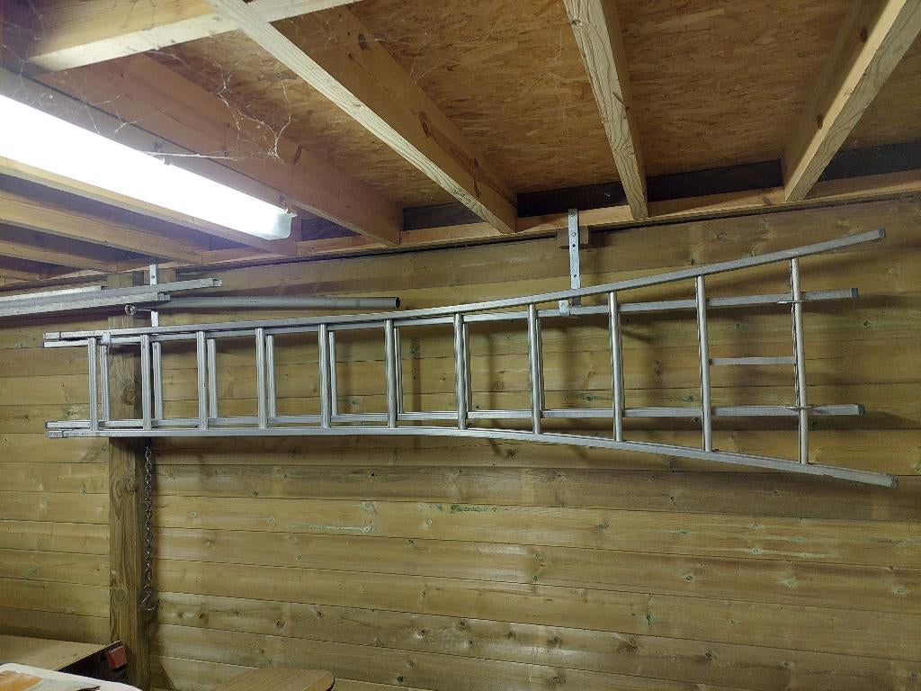 2-delige opsteekladder 19 sporten, Ophalen