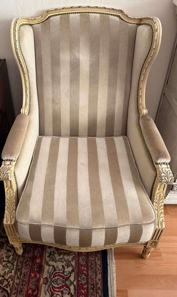 Set van 2 Prachtige Klassieke Franse Fauteuils (Bergère), Antiek en Kunst, Antiek | Meubels | Stoelen en Sofa's, Ophalen