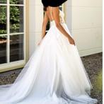 Trouwkleed en schoenen, Enlèvement ou Envoi, Robe de mariée, Blanc, Neuf