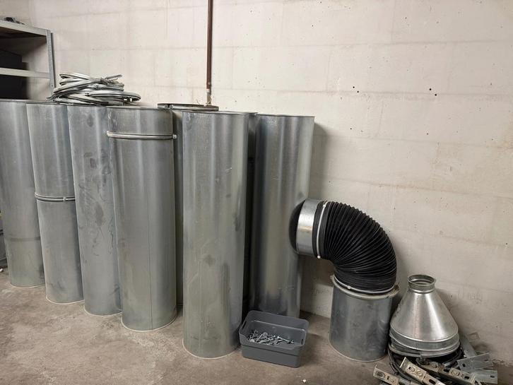 Complete ventilatieset Ø320 mm — 13,6 m + accessoires NIEUW, Doe-het-zelf en Bouw, Ventilatie en Afzuiging, Zo goed als nieuw