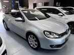 VOLKSWAGEN GOLF CABRIO 2.0 TDi BI-XENON LED CARPLAY PDC CLIM, Auto's, Zwart, 4 cilinders, Cabriolet, Leder