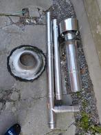Pelletkachel buizenset, Doe-het-zelf en Bouw, Buizen en Afvoer, Ophalen, Inox, 2 tot 4 meter, Zo goed als nieuw