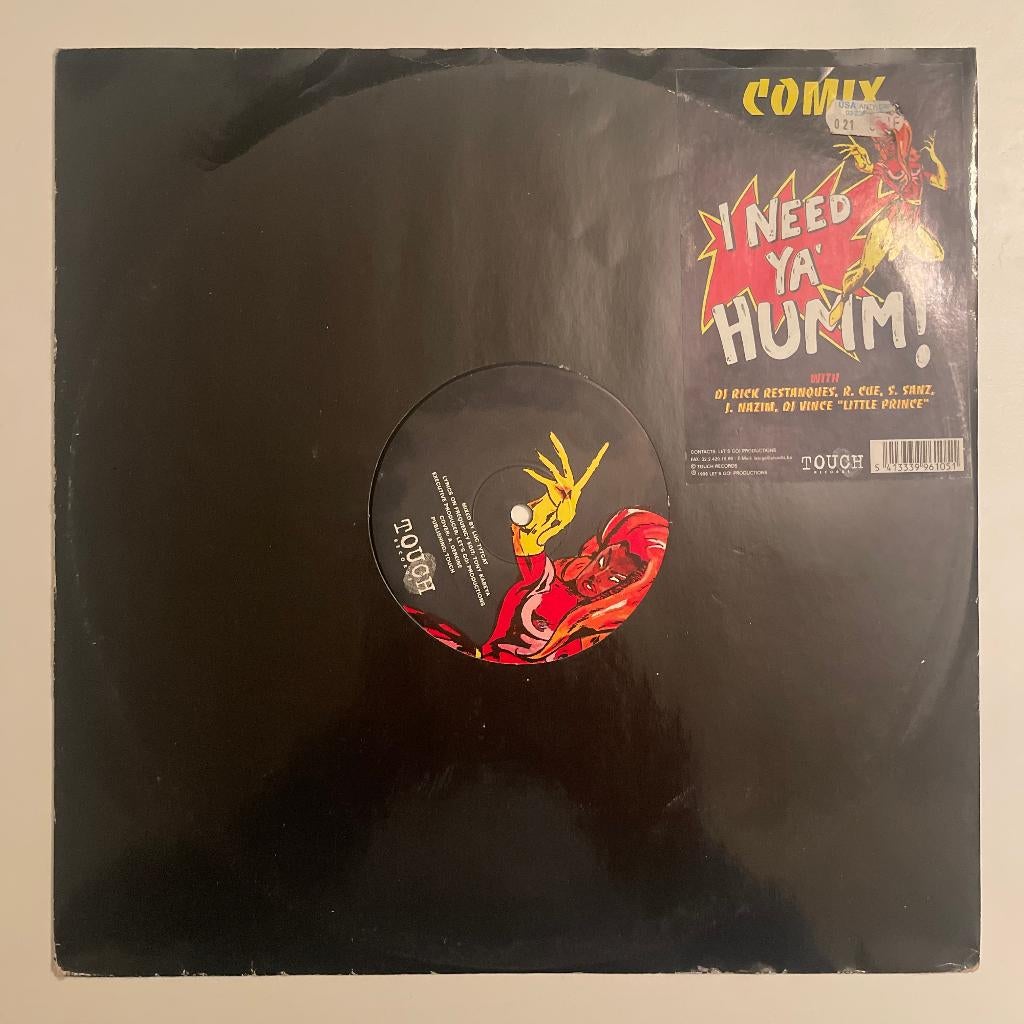Comix - I Need Ya...Humm, Enlèvement ou Envoi, Comme neuf, 12 pouces, Techno ou Trance