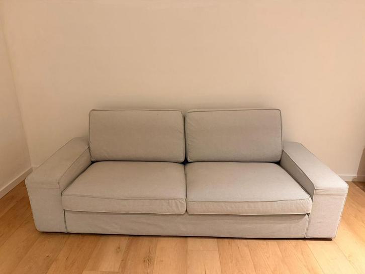 Kivik 3zits zetel met voetenbank, Maison & Meubles, Canapés | Salons, Utilisé, Banc droit, Trois personnes, 250 à 300 cm, 75 à 100 cm