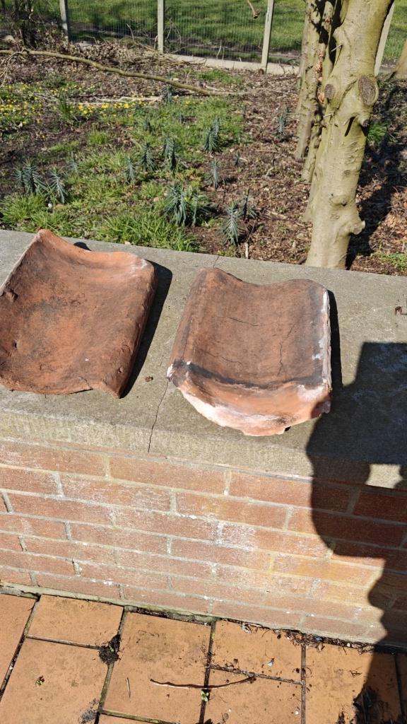 600 à 800 vieilles tuiles Boomse + 20 tuiles frontales, Bricolage & Construction, Tuiles & Revêtements de toit, Utilisé, Tuiles