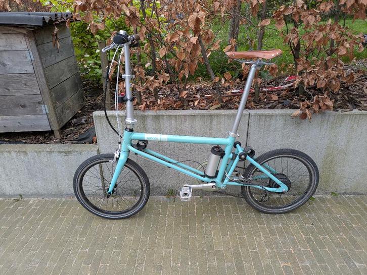 Ahooga opvouwbare 24V vouwfiets met tas, Fietsen en Brommers, Fietsen | Vouwfietsen, Gebruikt, Overige merken, Totaal opvouwbaar