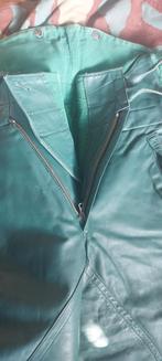 Pantalon Carabinieri vintage en cuir gris-vert, Enlèvement ou Envoi