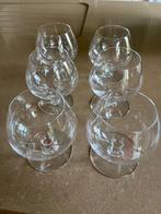 6 Cognac glazen Val Saint Lambert, Antiek en Kunst, Ophalen