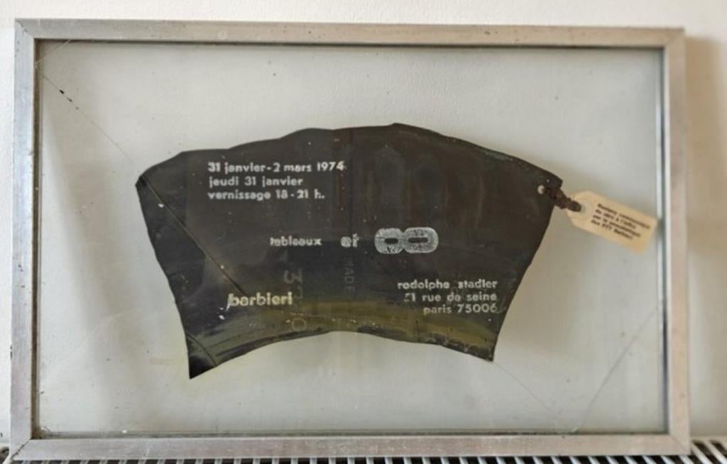 'Vintage rubber art invitation' Eugenio Barbieri 1974, Antiek en Kunst, Curiosa en Brocante, Ophalen of Verzenden