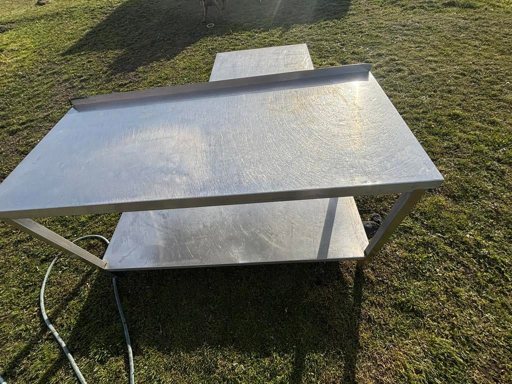 Inox werktafel in uitstekende staat, Ophalen, Gebruikt, Meubilair