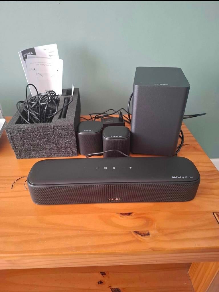 Ultimea soundbar set + subwoofer & speakers – Dolby Atmos, Ophalen, Soundbar