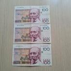 Lot 2 billet de 100 francs de Belgique, Enlèvement ou Envoi