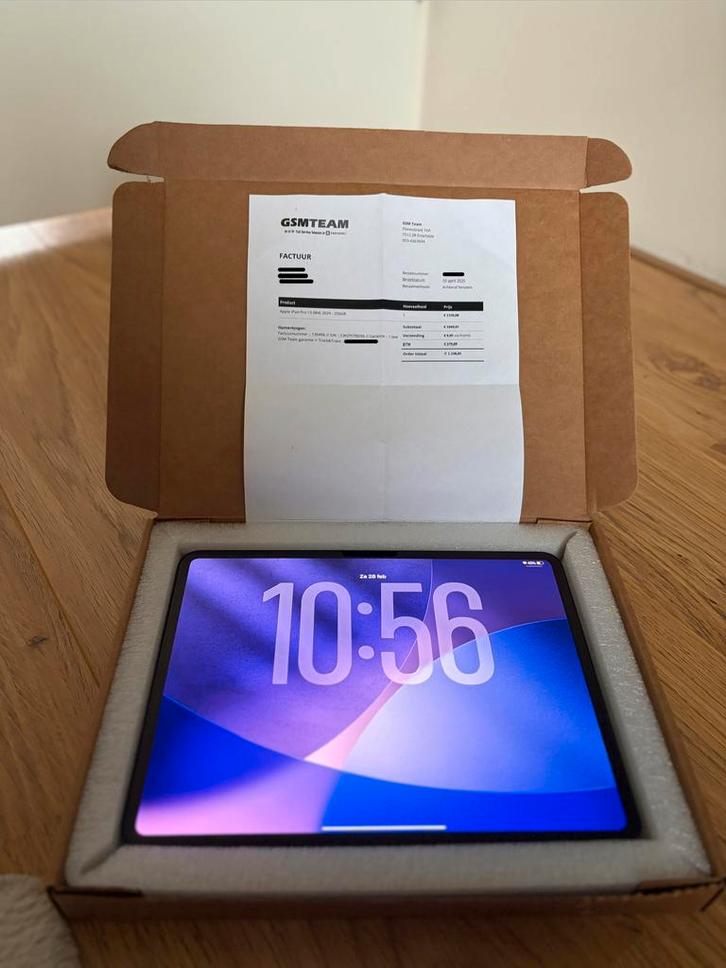 iPad Pro M4 13” - batterijconditie 97%, Computers en Software, Apple iPads, Zo goed als nieuw, Apple iPad Pro, Wi-Fi, 13 inch of meer