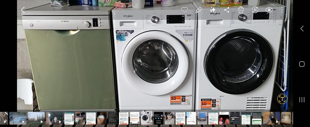 Wasmachine, vaatwasser, droogkast, aangekocht 17-09-2025, Ophalen