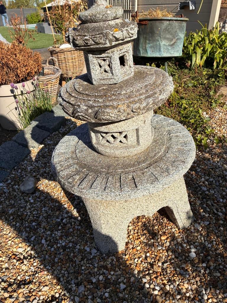 Lanterne japonaise en pierre, décoration de jardin ou d'étan, Enlèvement