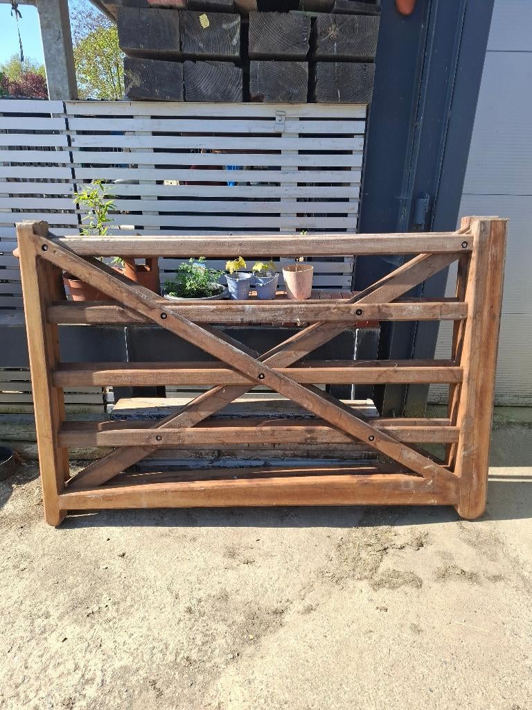 Padoek afsluiting 25 meter, Tuin en Terras, Ophalen, Met poort, Nieuw, Sierhekwerk