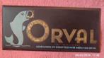 Plaque publicitaire trappiste ORVAL 1962 ., Enlèvement ou Envoi, Utilisé, Panneau, Plaque ou Plaquette publicitaire, Autres marques