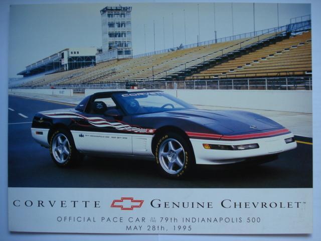 Chevrolet Corvette Indy Pace Car Replica 1995 Brochure Catal, Boeken, Auto's | Folders en Tijdschriften, Gelezen, Chevrolet, Verzenden