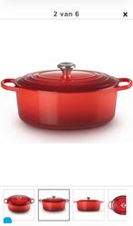 Kersenrood ovale Le Creuset kookpot 31 cm, Maison & Meubles, Enlèvement, Comme neuf