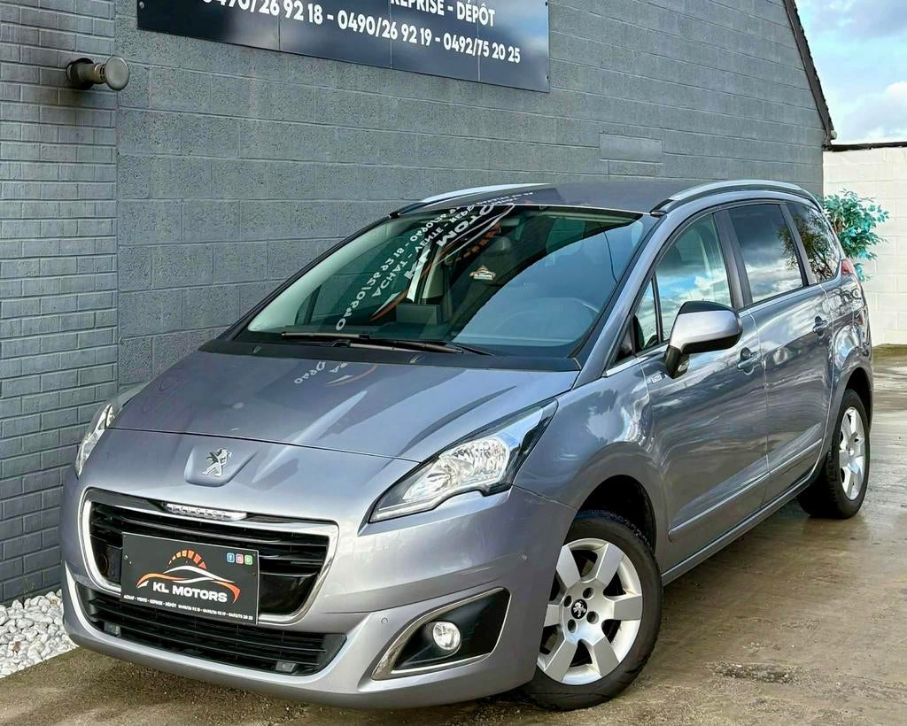 PEUGEOT 5008 STYLE 7 PLACES 1.6HDI 2016 165 000KM EURO 6B, Argent ou Gris, Achat, Euro 6, Entreprise