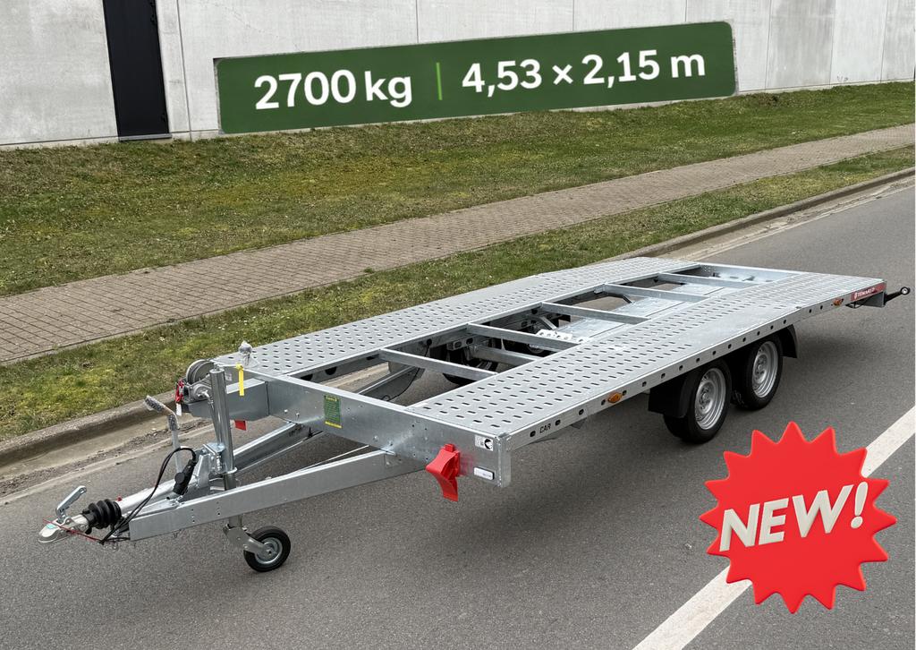NIEUW * Trailer aanhangwagen voor auto's * BTW, Auto diversen, Aanhangers en Bagagewagens, Nieuw, Ophalen