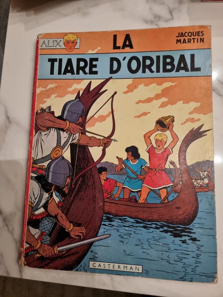 La Tiare d'oribal. Eerste druk, Gelezen, Eén stripboek, Ophalen of Verzenden, Jacques Martin