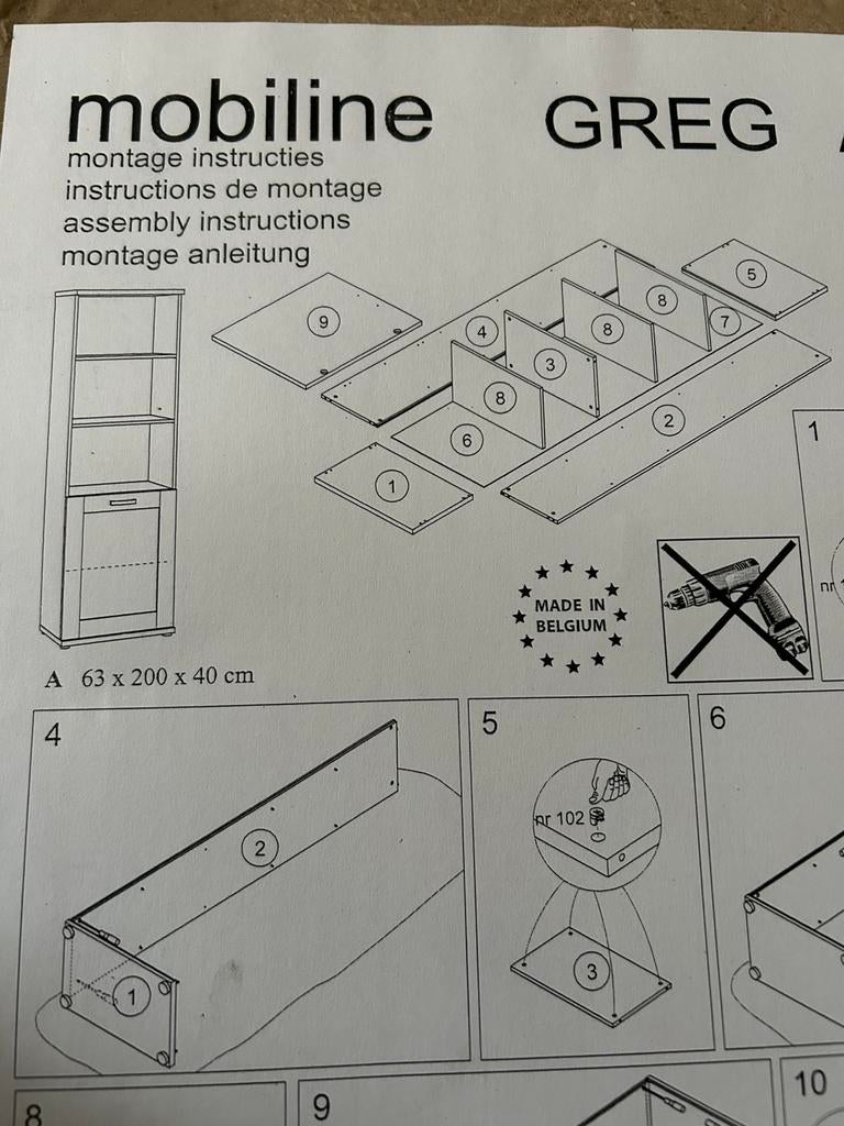 Meuble neuf et emballé couleur chêne gris, Enlèvement, Comme neuf