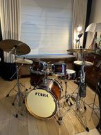 Tama volledig drumstel + Zildjian bekkens en de rest, Muziek en Instrumenten, Ophalen, Gebruikt, Tama