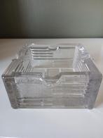 Stoere art deco asbak van glas, Ophalen of Verzenden, Gebruikt, Asbak