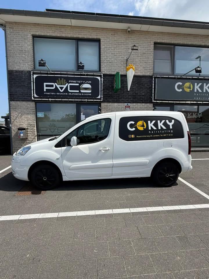 Peugeot partner, Auto's, Bestelwagens en Lichte vracht, Bedrijf, Airbags, Peugeot, Benzine, 3 deurs, Handgeschakeld, Wit, Stof