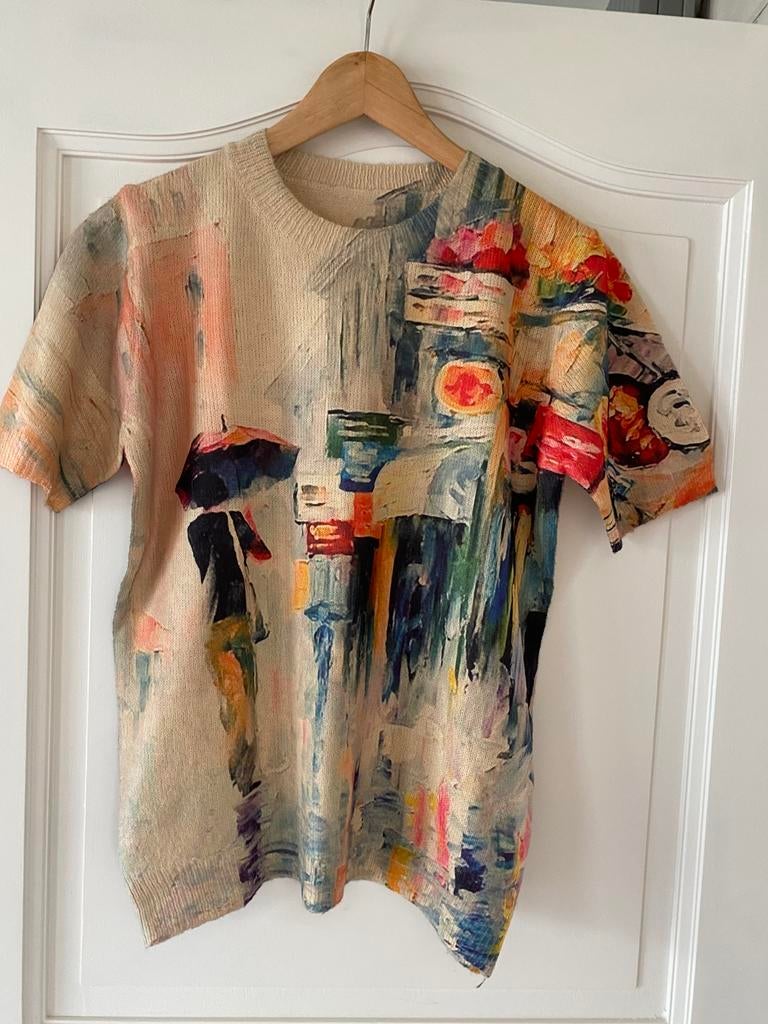 Prachtig fijn pulletje met exclusieve print., Kleding | Dames, Topjes, Ophalen, Zo goed als nieuw, Maat 36 (S)