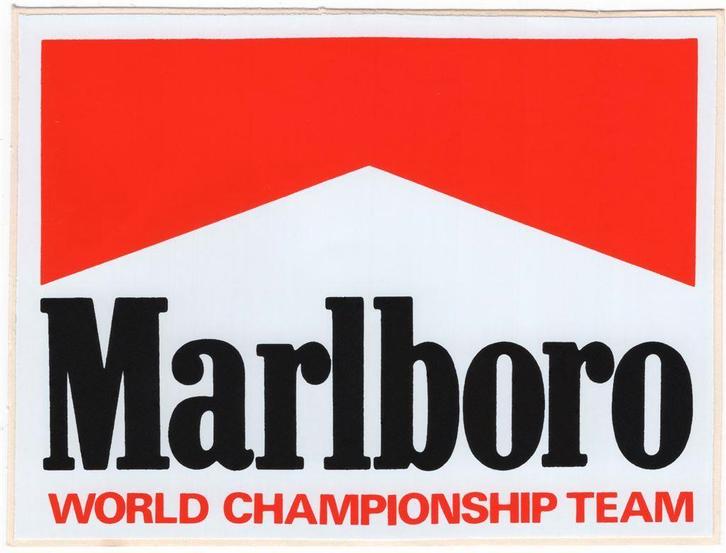 Marlboro World Championship Team sticker #10, Motos, Accessoires | Autocollants, Envoi