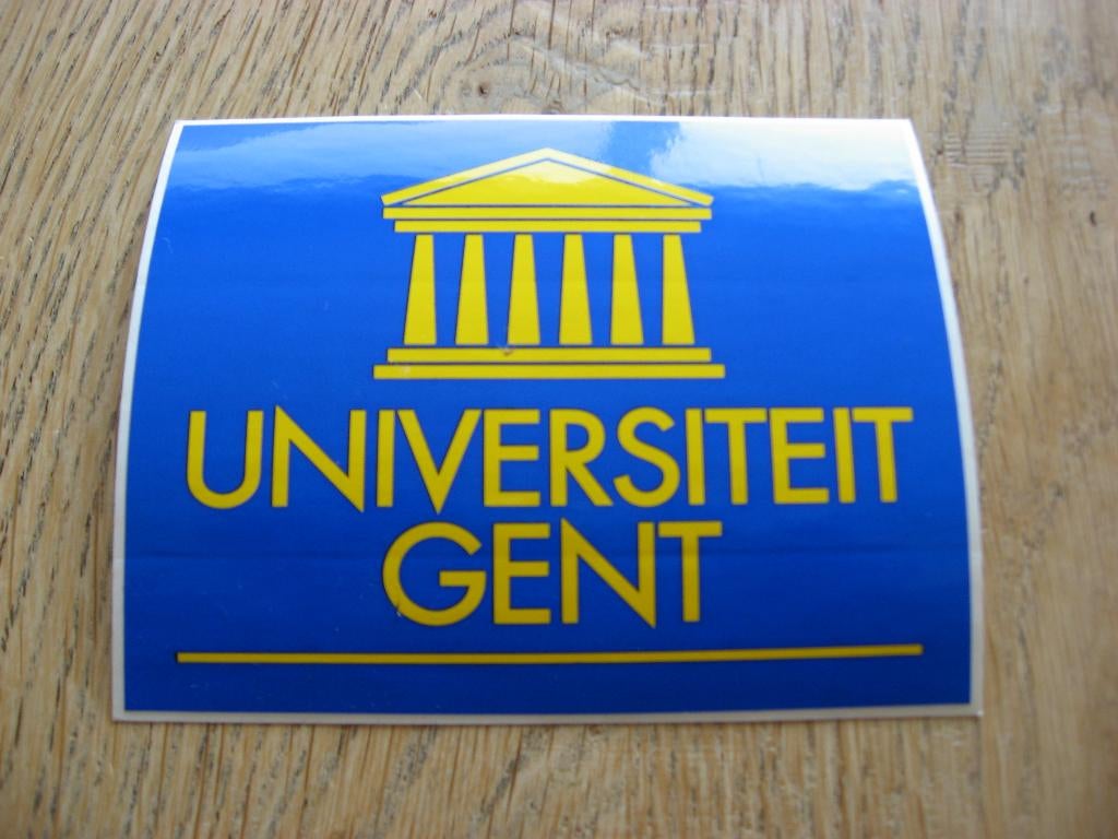Universiteit Gent Sticker, Ophalen of Verzenden, Nieuw, Bedrijf of Vereniging