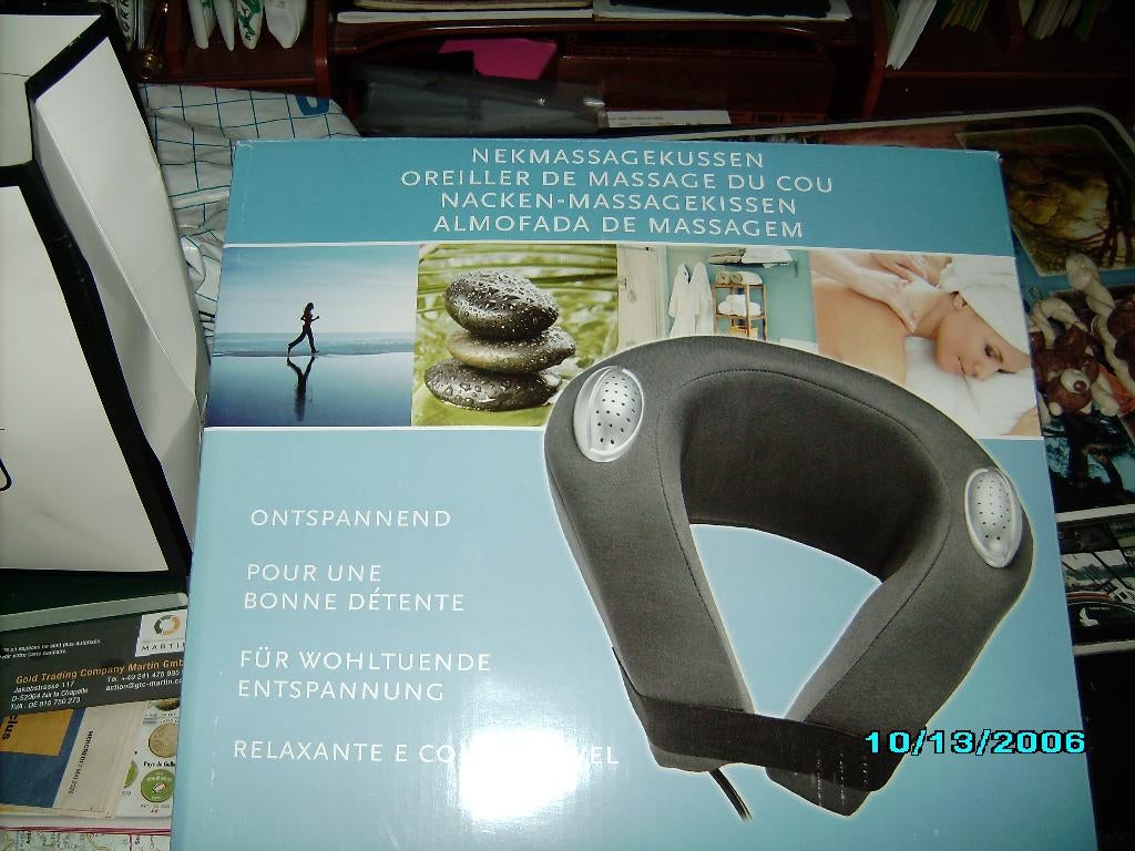 oreiller massage cou+tete, Ophalen of Verzenden, Nieuw, Apparaat