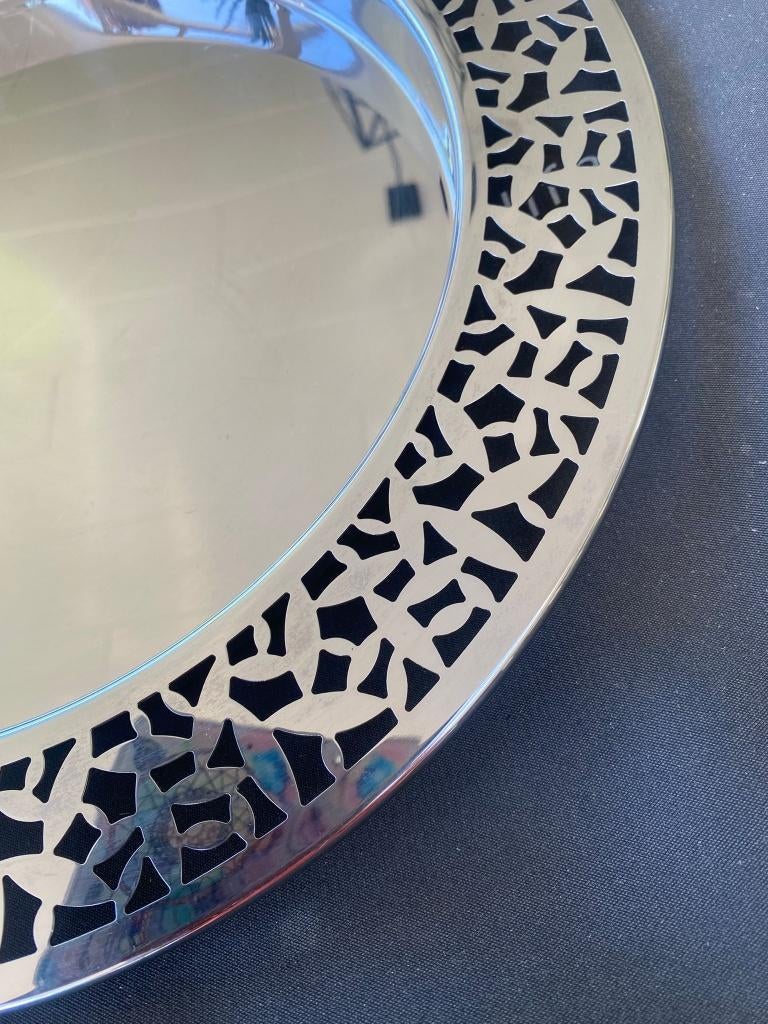 Prachtige schaal van Alessi te koop!, Huis en Inrichting, Ophalen of Verzenden, Zo goed als nieuw, Zilver, Metaal