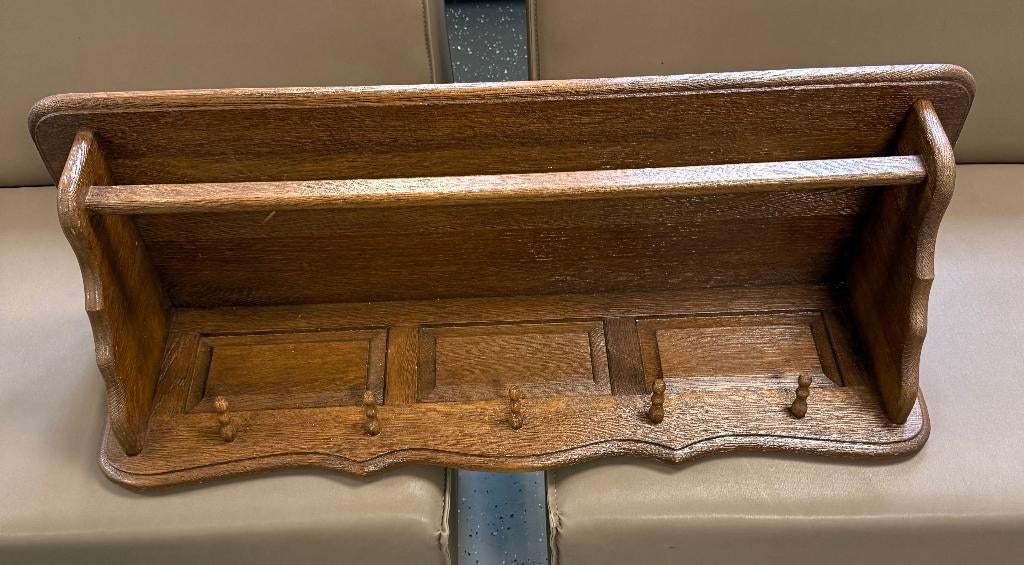 kapstok mooie massief eiken wandkapstok in nieuwstaat, Ophalen of Verzenden, Zo goed als nieuw, Wandkapstok