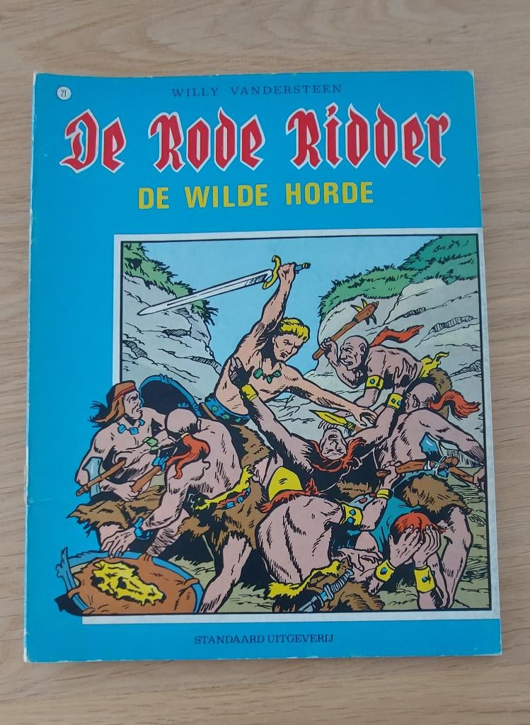 De Rode Ridder 21 De wilde horde, Gelezen, Willy Vandersteen, Eén stripboek, Ophalen of Verzenden