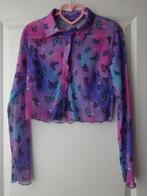 Lichte bloes met vrolijke vlinders 146-152 3 + 1 gratis, Ophalen of Verzenden, Zo goed als nieuw, Meisje, Overhemd of Blouse