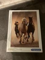 Clementoni puzzel 1000 stukjes paarden nieuw, Ophalen of Verzenden, 500 t/m 1500 stukjes, Nieuw, Legpuzzel