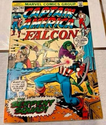 CAPTAIN AMERICA # 163 - 1973 SERPENT SQUAD - 1e Strip Comic beschikbaar voor biedingen