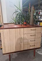 Highboard 4 lades  kast blond fineer hout dressoir commode, Huis en Inrichting, Overige materialen, Gebruikt, 50 tot 100 cm, 25 tot 50 cm