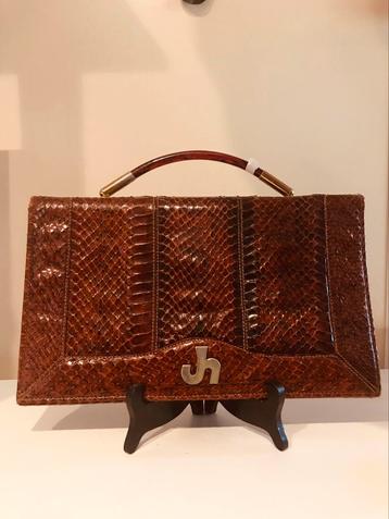 Vintage slangenleer XL clutch - Jaques Heim (Paris) beschikbaar voor biedingen