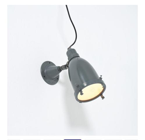 Industriële Philips lamp (1950), Huis en Inrichting, Lampen | Hanglampen, Gebruikt, Ophalen of Verzenden