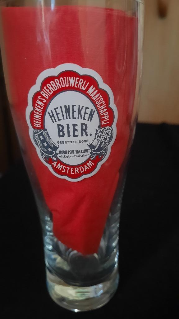 glas HEINEKEN - KLEIN GLAS, Verzamelen, Glas en Drinkglazen, Ophalen of Verzenden