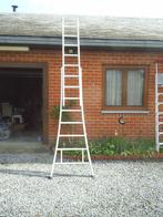 Echelle double ., 2 tot 4 meter, Ladder, Gebruikt, Opvouwbaar of Inschuifbaar