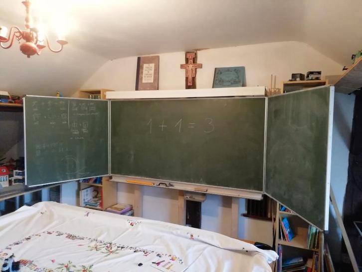 Tableau d'école, Huis en Inrichting, Woonaccessoires | Memoborden, Gebruikt, Krijtbord, Ophalen of Verzenden