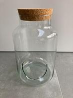 Planten terrarium pot - glazen pot - kurk, Huis en Inrichting, Woonaccessoires | Stolpen, Ophalen, Nieuw