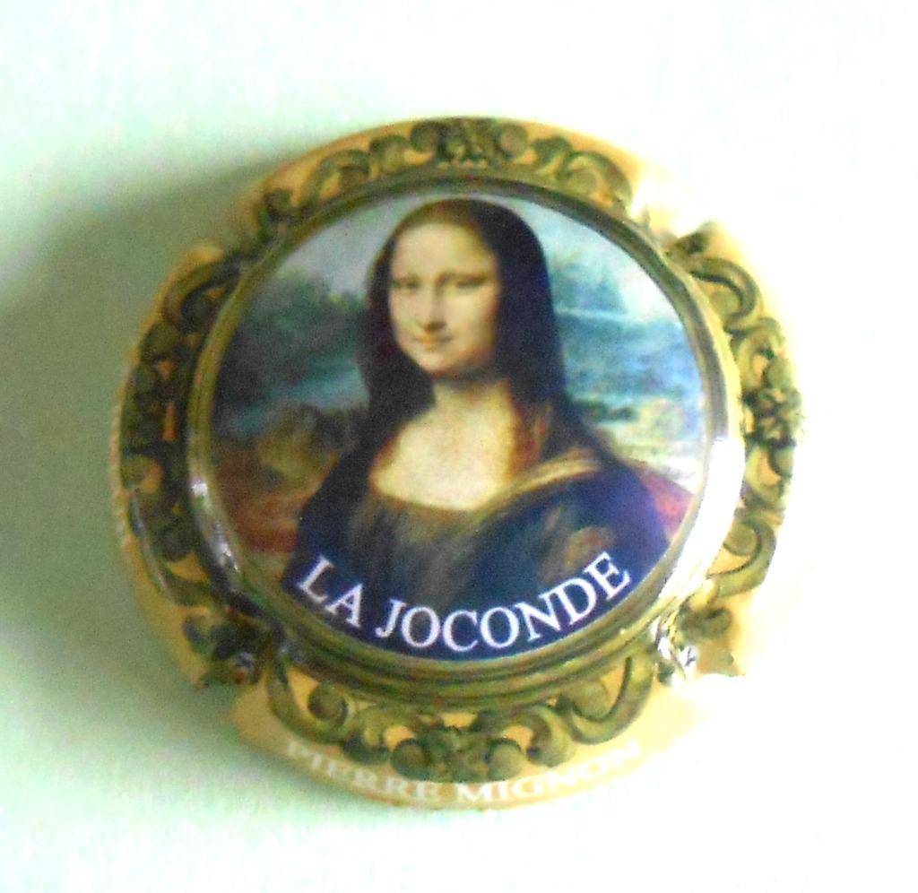 champagne capsule - Pierre Mignon - de Mona Lisa, Verzamelen, Complete verzamelingen en Collecties, Ophalen of Verzenden