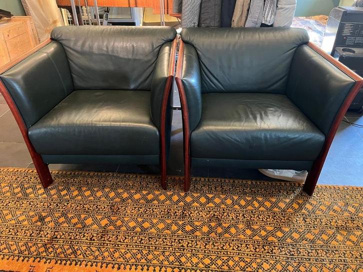 Jaguar vintage zetels leder, Huis en Inrichting, Zetels | Zetels, Gebruikt, Rechte bank, Eenpersoons, Minder dan 150 cm, 75 tot 100 cm