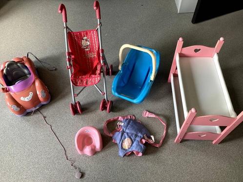 Opruim: poppengerief Babyborn auto, ... alles voor 15 euro, Kinderen en Baby's, Speelgoed | Poppen, Gebruikt, Ophalen